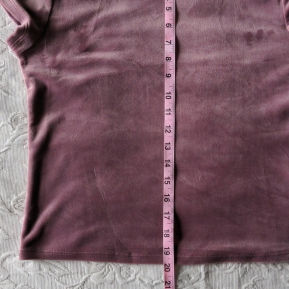 Garage Mauve Velour Top - Picture 8 of 8